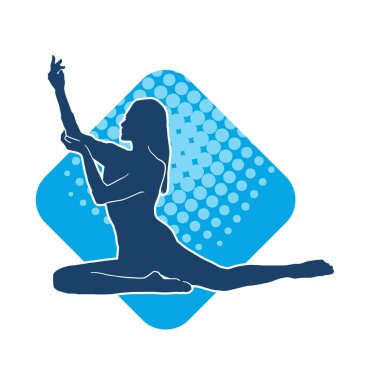 Güzellik pozu vermiş zayıf bir kadının silueti..