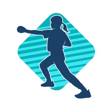 Dövüş sanatları yapan zayıf bir kadının silueti. Dövüş sanatlarında çalışan bir kadının silueti..