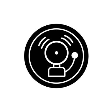 Zil sembolü çalıyor. Alarm simgesi veya uyarı simgesi.