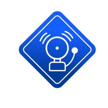 Zil sembolü çalıyor. Alarm simgesi veya uyarı simgesi.