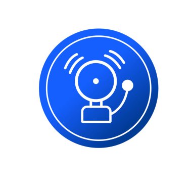 Zil sembolü çalıyor. Alarm simgesi veya uyarı simgesi.