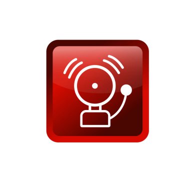 Zil sembolü çalıyor. Alarm simgesi veya uyarı simgesi.