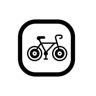 Bisiklet logosu vektör illüstrasyon logo şablonu herhangi bir amaç için. Herhangi bir amaç için izole edilmiş bisiklet ikonu vektör illüstrasyon logo şablonu. İzole edilmiş