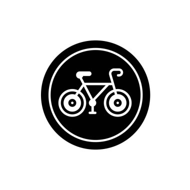 Bisiklet logosu vektör illüstrasyon logo şablonu herhangi bir amaç için. Herhangi bir amaç için izole edilmiş bisiklet ikonu vektör illüstrasyon logo şablonu. İzole edilmiş