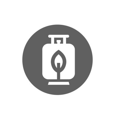 Sıvılaştırılmış petrol gaz ikonu. Sıvı gaz sembolü