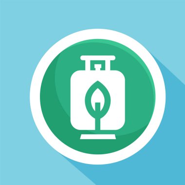 Sıvılaştırılmış petrol gaz ikonu. Sıvı gaz sembolü