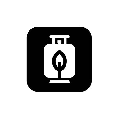 Sıvılaştırılmış petrol gaz ikonu. Sıvı gaz sembolü