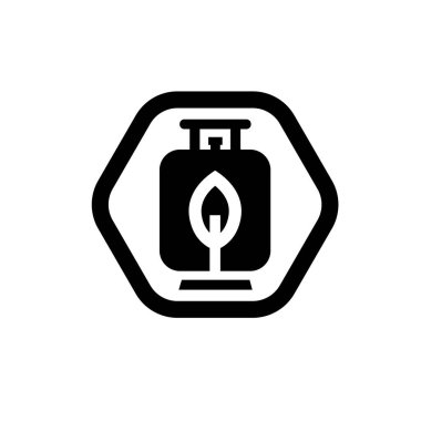 Sıvılaştırılmış petrol gaz ikonu. Sıvı gaz sembolü