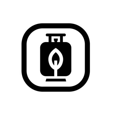 Sıvılaştırılmış petrol gaz ikonu. Sıvı gaz sembolü