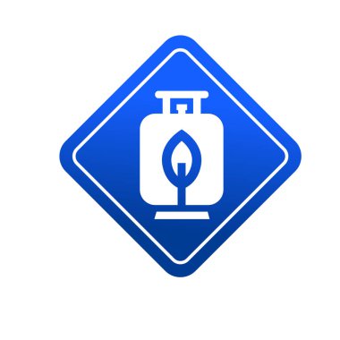 Sıvılaştırılmış petrol gaz ikonu. Sıvı gaz sembolü