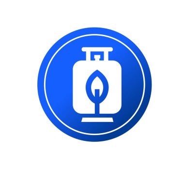 Sıvılaştırılmış petrol gaz ikonu. Sıvı gaz sembolü