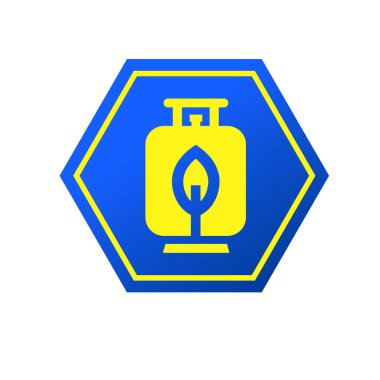 Sıvılaştırılmış petrol gaz ikonu. Sıvı gaz sembolü