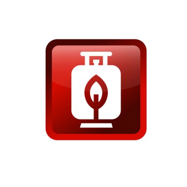 Sıvılaştırılmış petrol gaz ikonu. Sıvı gaz sembolü