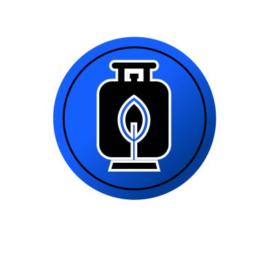 Sıvılaştırılmış petrol gaz ikonu. Sıvı gaz sembolü