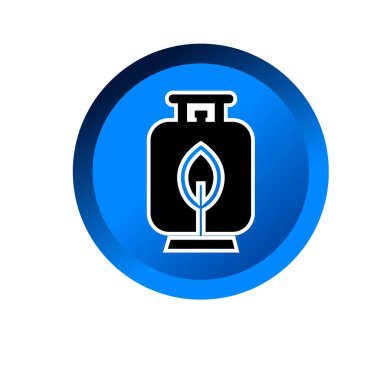 Sıvılaştırılmış petrol gaz ikonu. Sıvı gaz sembolü