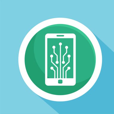 Mobil dijital aygıt görüntüleme simgesi. Dijital aygıt sembolü