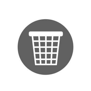 Çöp kutusu simgesi. Çöp kutusu sembolü. Düğme simgesini sil.