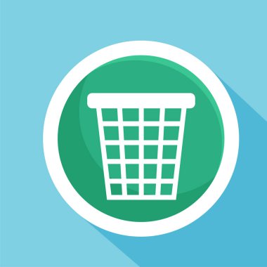 Çöp kutusu simgesi. Çöp kutusu sembolü. Düğme simgesini sil.