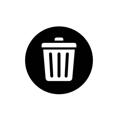 Çöp kutusu simgesi. Çöp kutusu sembolü. Düğme simgesini sil.