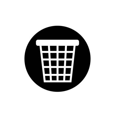 Çöp kutusu simgesi. Çöp kutusu sembolü. Düğme simgesini sil.