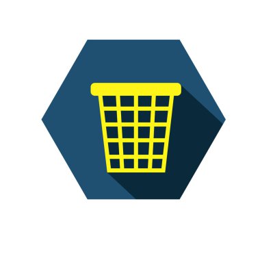 Çöp kutusu simgesi. Çöp kutusu sembolü. Düğme simgesini sil.