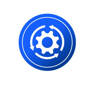 Vites simgesi. Çarklı şekil sembolü.