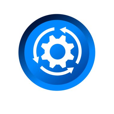 Vites simgesi. Çarklı şekil sembolü.