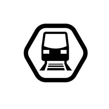 Yolcu treni ikonu. Yolcu tren simgesi