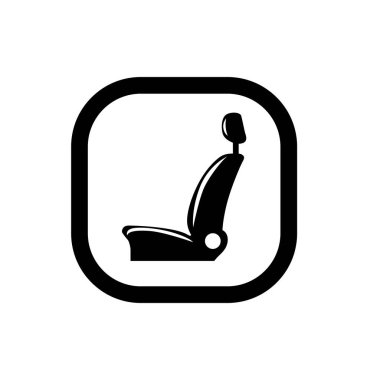 Araba koltuğu ikonu. Araba koltuğu onarım sembolü.