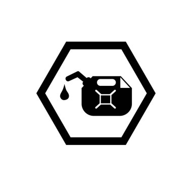 Araba yağı ikonu. Makine kayganlaştırıcı sıvı kap sembolü.