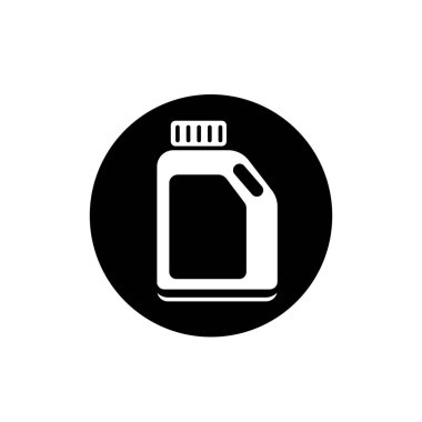 Motor yağı ikonu. Makine kayganlaştırıcı sıvı kap sembolü.