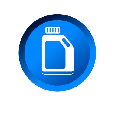 Motor yağı ikonu. Makine kayganlaştırıcı sıvı kap sembolü.