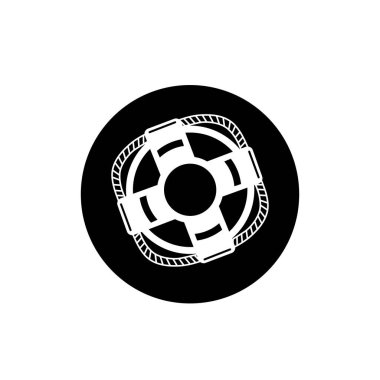 Tekne yaşam halkası sembolü. Şamandıra sembolü.