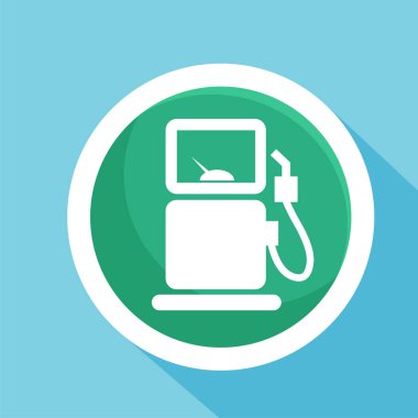 Benzin istasyonu sembolü. Benzin istasyonu simgesi.