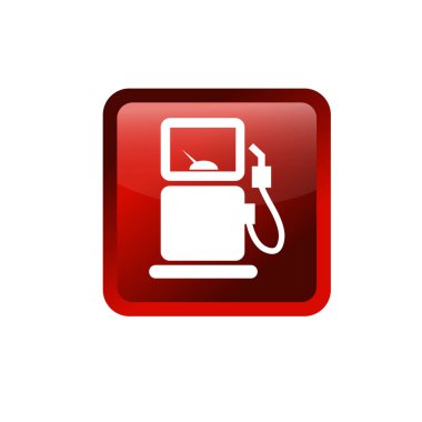 Benzin istasyonu sembolü. Benzin istasyonu simgesi.