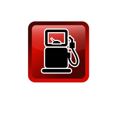 Benzin istasyonu sembolü. Benzin istasyonu simgesi.