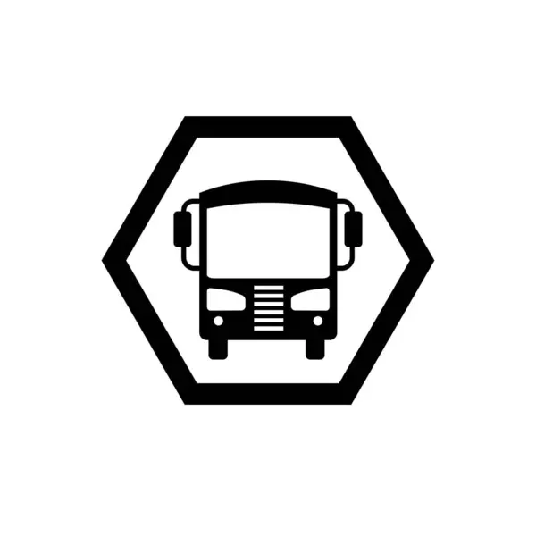 stock vector Minibus icon. Minibus symbol. Public transportation mode icon.