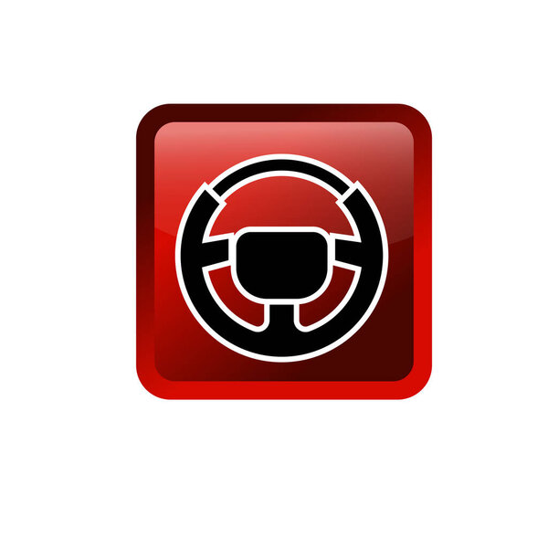 символ рулевого колеса. 