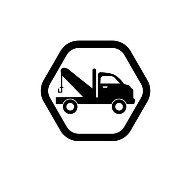 Çekici sembolü. Çekici servisi simgesi