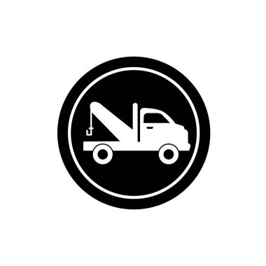 Çekici sembolü. Çekici servisi simgesi