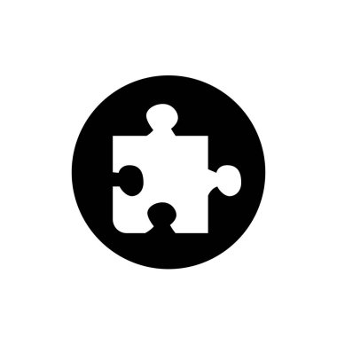 Yapboz parçasının sembolü. İşbirliği simgesi.