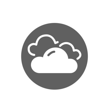 Bulut sembolü. Bulut şekil simgesi.