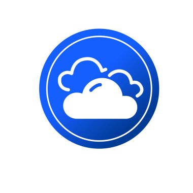 Bulut sembolü. Bulut şekil simgesi.