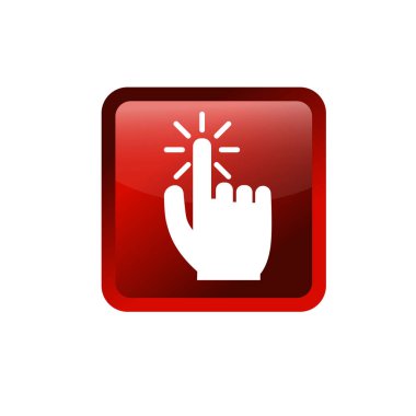 İşaret işaretini işaret ediyor. Karşıt dokunmatik ekran simgesi.