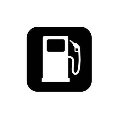 Benzin istasyonu sembolü. Benzin istasyonu simgesi.