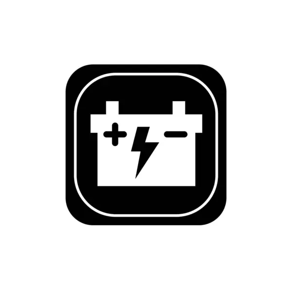 stock vector electric liquid battery and thunderbolt symbol. electric battery icon with positive and negative pole sign.