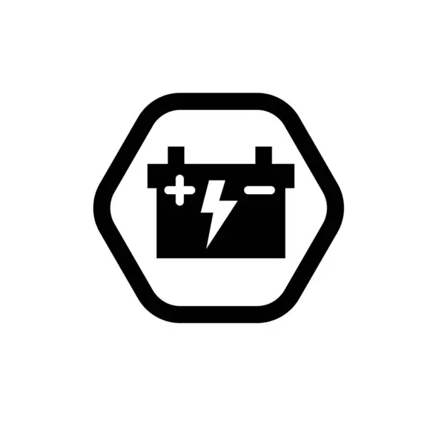 stock vector electric liquid battery and thunderbolt symbol. electric battery icon with positive and negative pole sign.