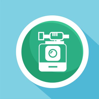 Kamera simgesi. Sıkıştırılmış kamera simgesi.