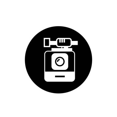 Kamera simgesi. Sıkıştırılmış kamera simgesi.