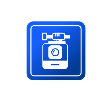 Kamera simgesi. Sıkıştırılmış kamera simgesi.